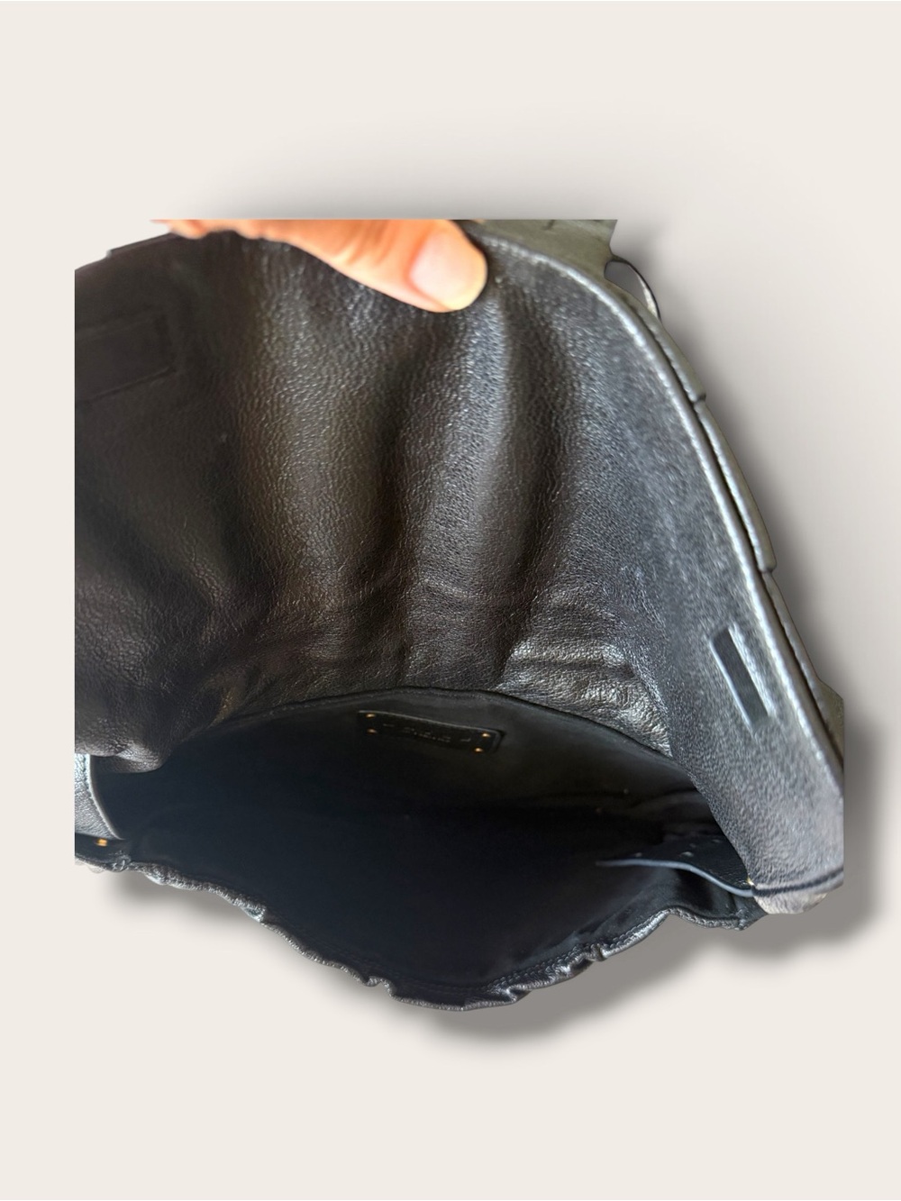 Mayle Black Pleated Leather Shoulder Bag - Picture 11 of 15